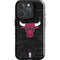 NBA Chicago Bulls Black Distressed iPhone 16 Pro Impact Case